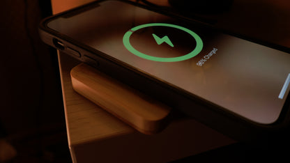 Eco-Friendly Slim Bamboo Wood Wireless Charger