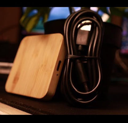 **LIMITED TIME DEAL** Mini Bamboo Wireless Speaker + Bamboo Wireless Charger